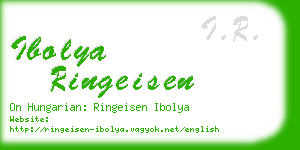 ibolya ringeisen business card